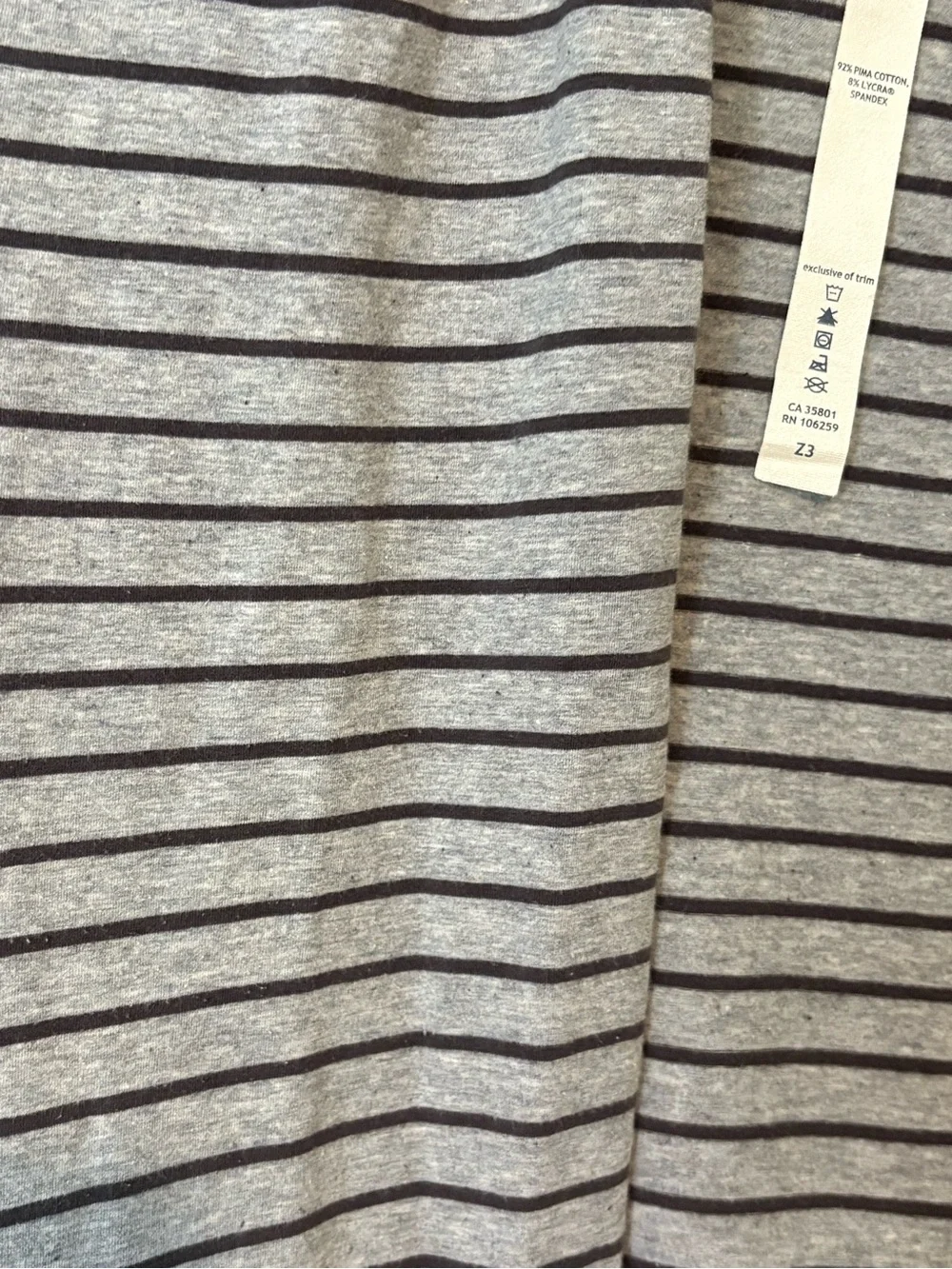Lululemon Gray Striped Open Front Waterfall Cardigan Sweater Size 4
